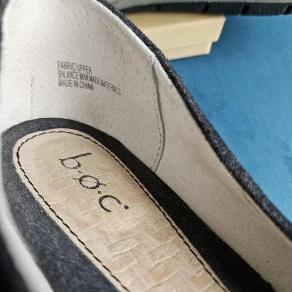 b.o.c. Mary Jane shoes-Charcoal Gray Fabric-Size 8.5 - Picture 6 of 7